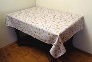 Veronika ubrus Provence čtvercový 140 x 140 cm slunečnice citron 