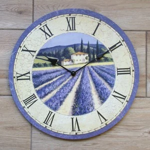 Veronika nástěnné hodiny levandule ⌀ 33 cm
