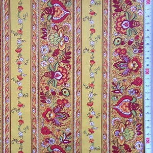 Valdrome látka pruhy žlutá šíře 160 cm