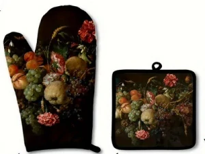 Veronika chňapka s podložkou ovoce s teflonem