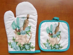 Veronika chňapka s podložkou džbán s teflonem