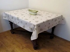 Veronika ubrus obdélníkový 180 x 140 cm oliva snítka 