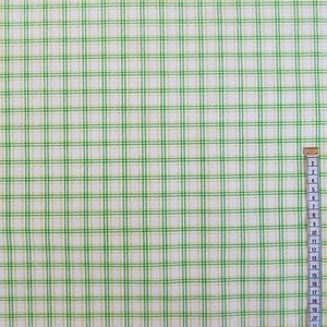 Stof látka kostka zelenožlutá šíře 160 cm