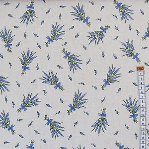 Oasa látka levandule na režném podkladu šíře140 cm 