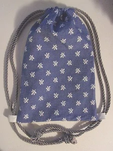 Veronika vak na záda dvoubarevný modro šedý 40 x 30 cm