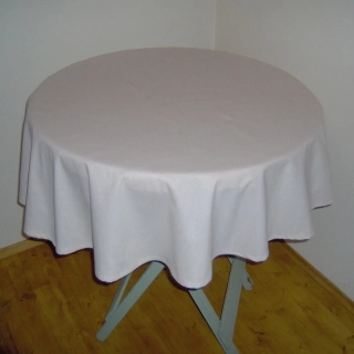 Veronika ubrus kulatý ⌀ 140 cm smetanový